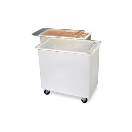 Carlisle Foodservice Carlisle-Mobile Ingredient Bin w/Lid, Polyethylene, 44 Gal., White BIN4402